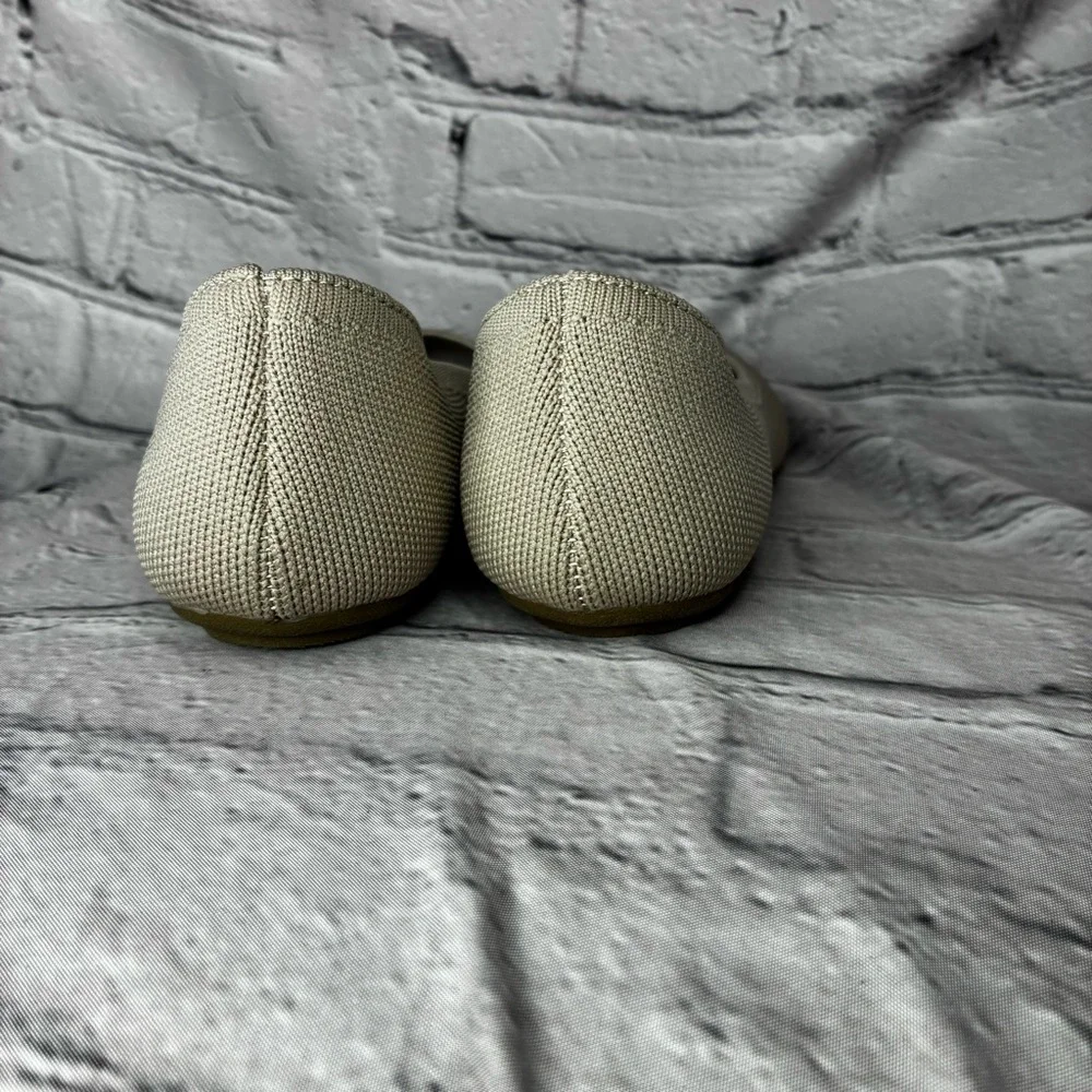 MixIt Women’s Fabric Knit Neutral Beige Round Toe Ballet Flat Slip On Shoes Sz 8
